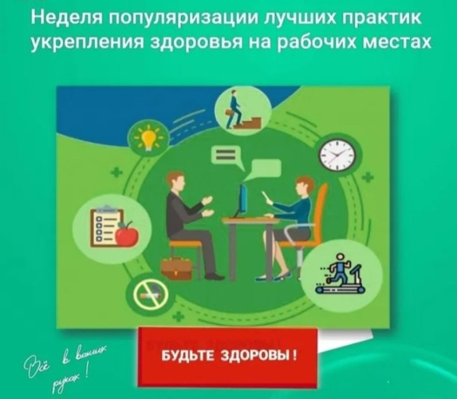 Неделя популяризации лучших практик укрепления здоровья на рабочих местах.